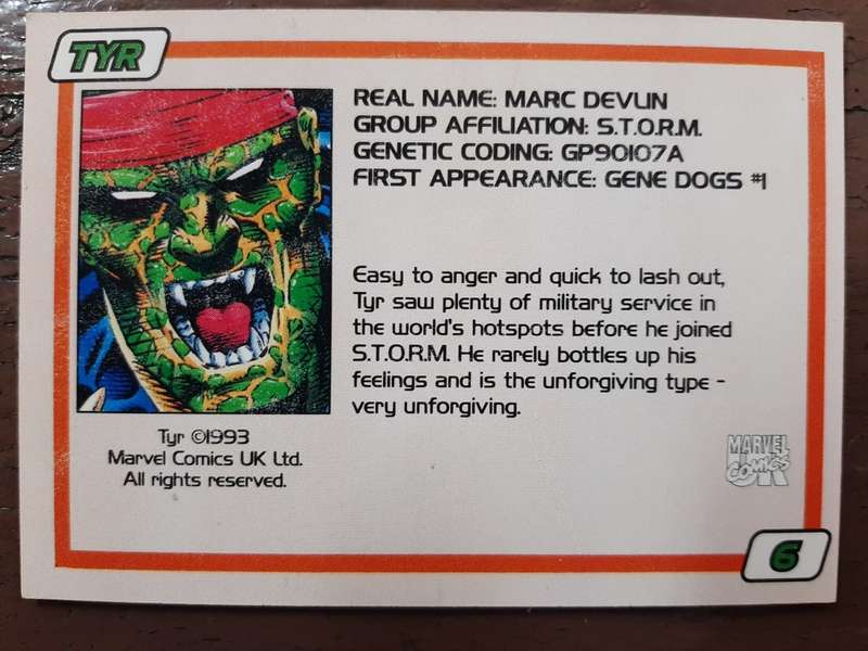 Gene card #6, TYR