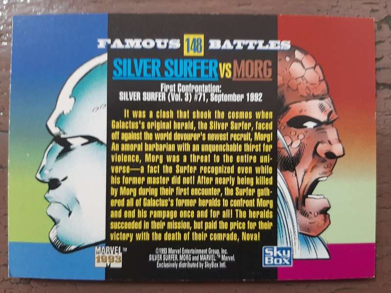 Marvel Famous Battles #148, Silver Surfer vs Morg