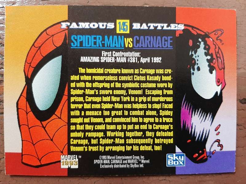 Marvel Famous Battles #145, Spider-Man vs Carnage