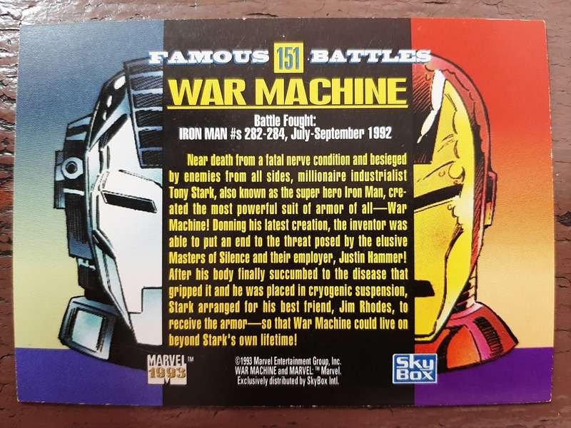 Marvel Famous Battles #151, War Machine