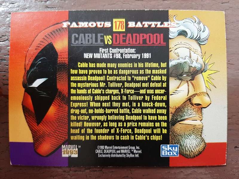 Marvel Famous Battles #178, Cable vs Deadpool
