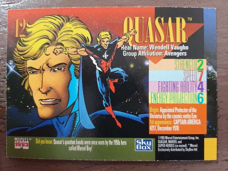 Marvel 1993 Super Heroes #12, Quasar
