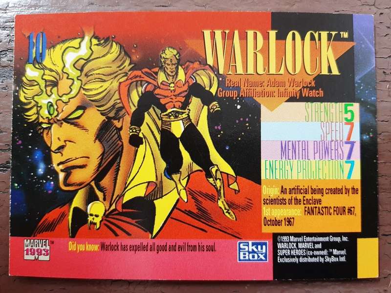Marvel 1993 Super Heroes #10, Warlock