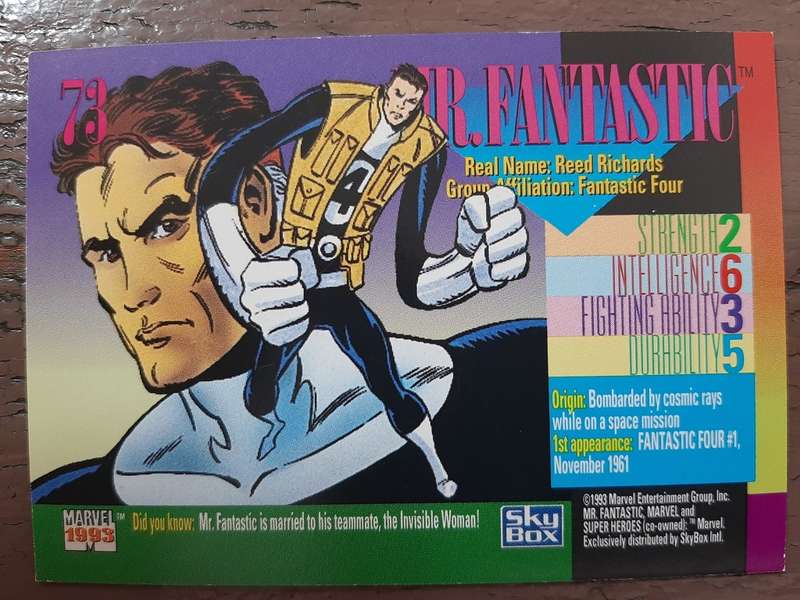 Marvel 1993 Super Heroes #73, Mr. Fantastic