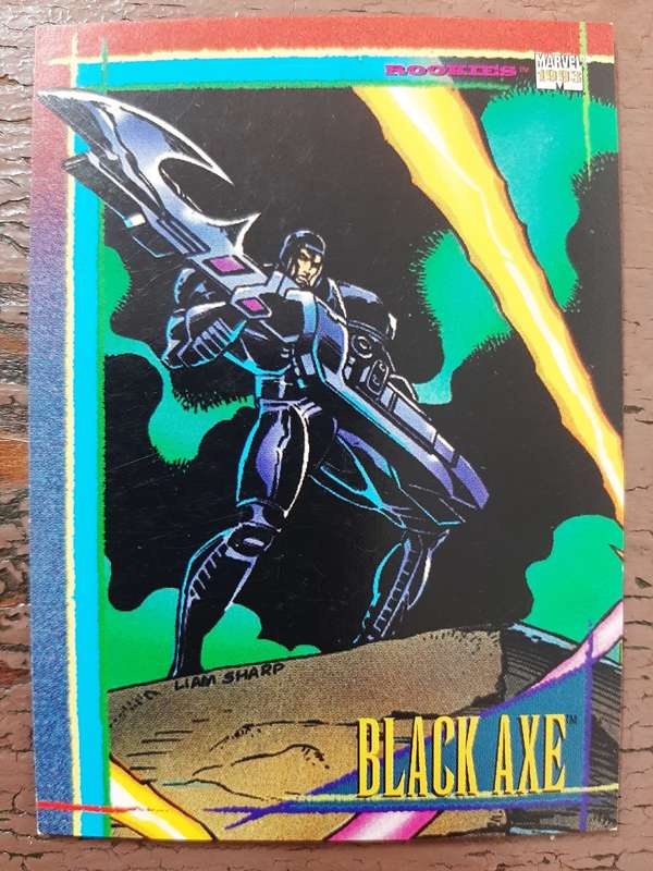 Marvels 1993 Rookies #127, Black Axe