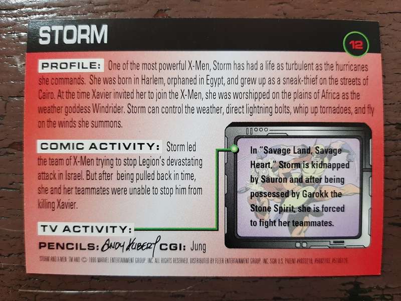 X-Men Fleer X-Men #12, Storm