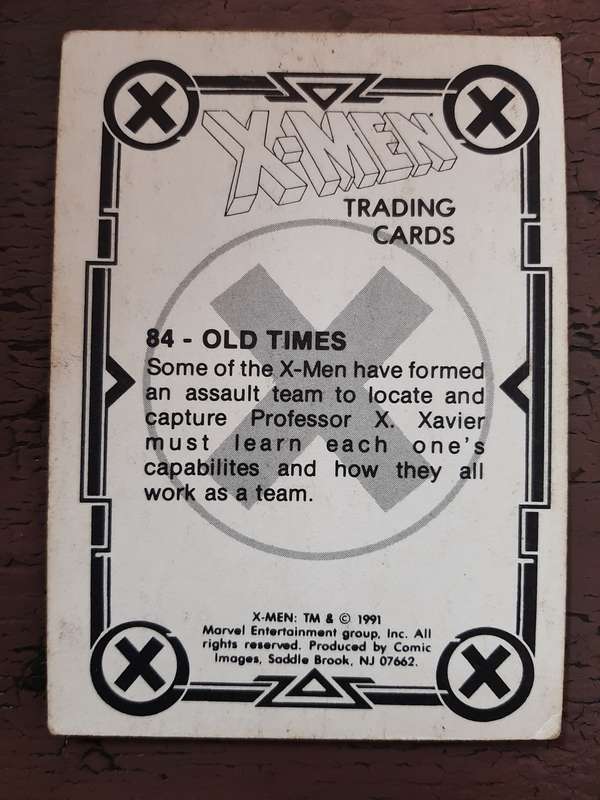 X-Men Trading Cards #84, Old Times