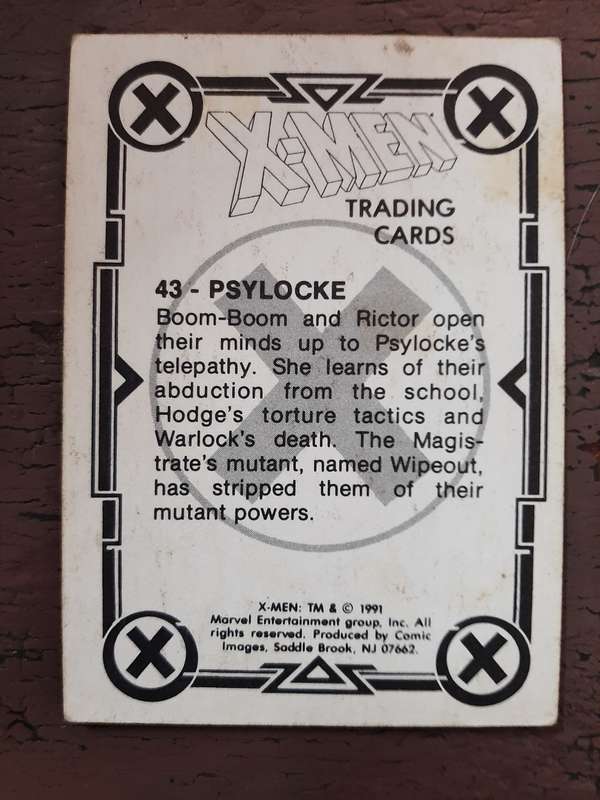 X-Men Trading Cards #43, Psylocke