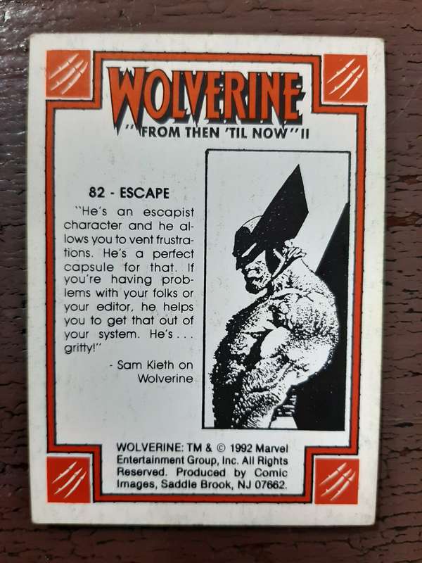 Wolverine `From then `til now` #82, Escape