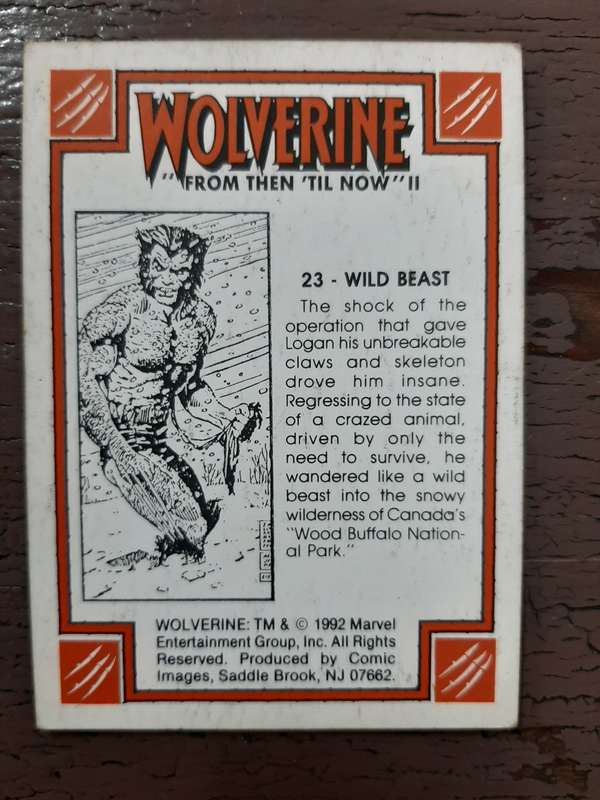 Wolverine `From then `til now` #20, Wild Beast