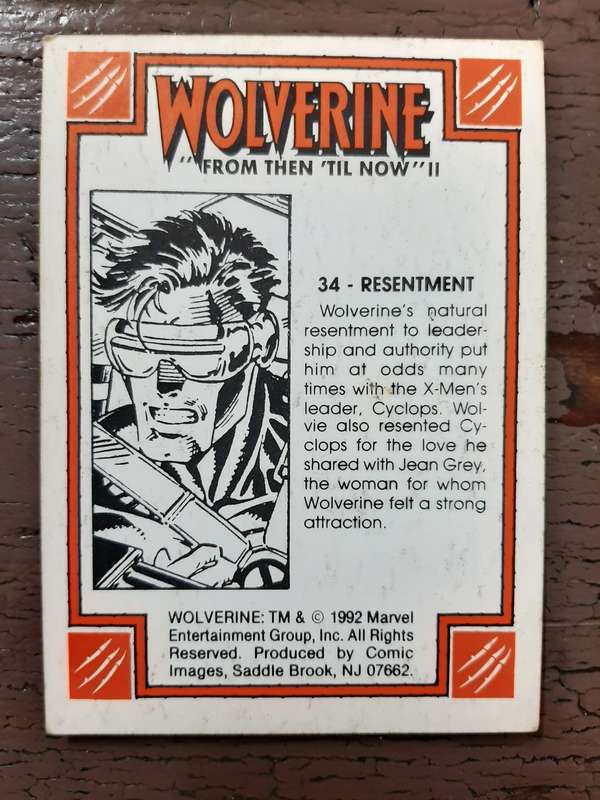 Wolverine `From then `til now` #34, Resentment
