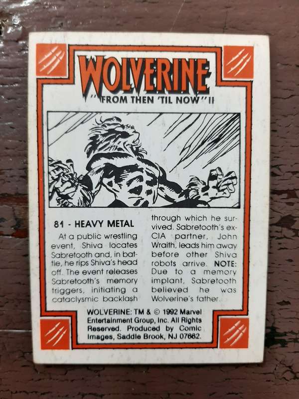 Wolverine `From then `til now` #81, Heavy Metal