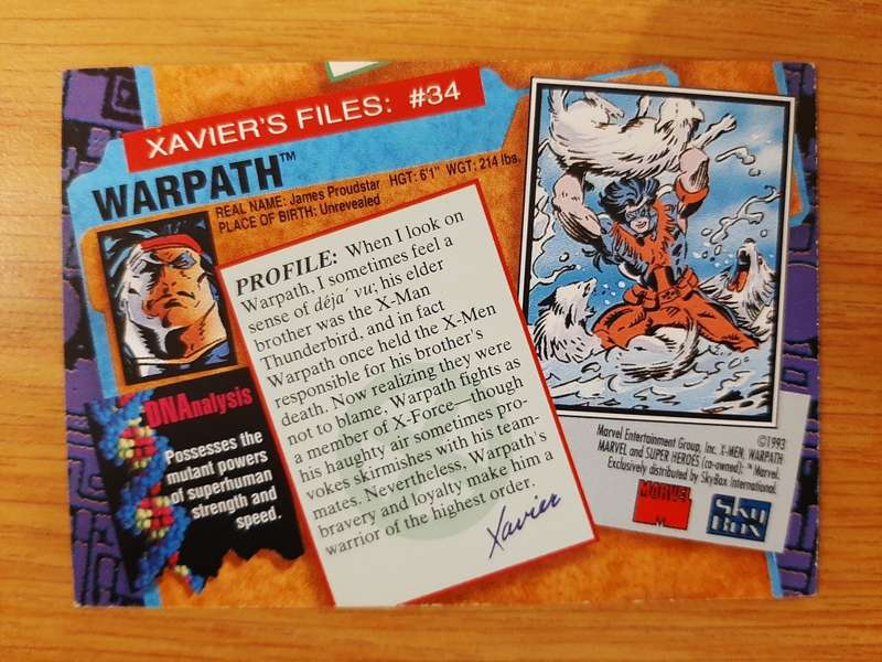 X-Men: Series 2 #34, Warpath