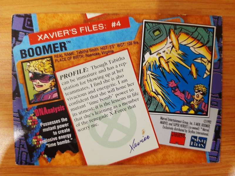 X-Men: Series 2 #4, Boomer