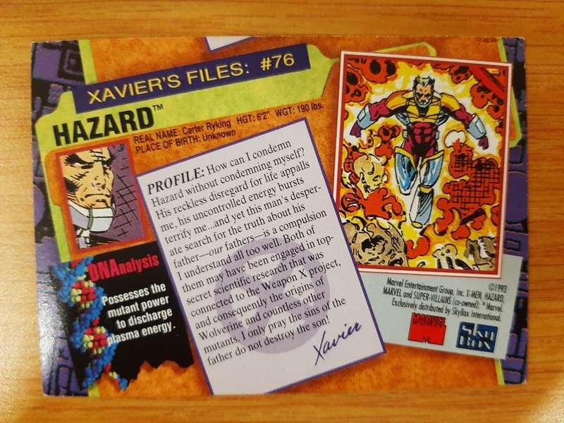 X-Men: Series 2 #76, Hazard