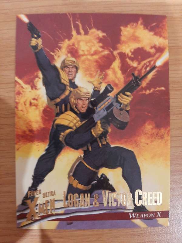 Fleer-Ultra X-Men Weapon X #9, Logan and Victor Creed