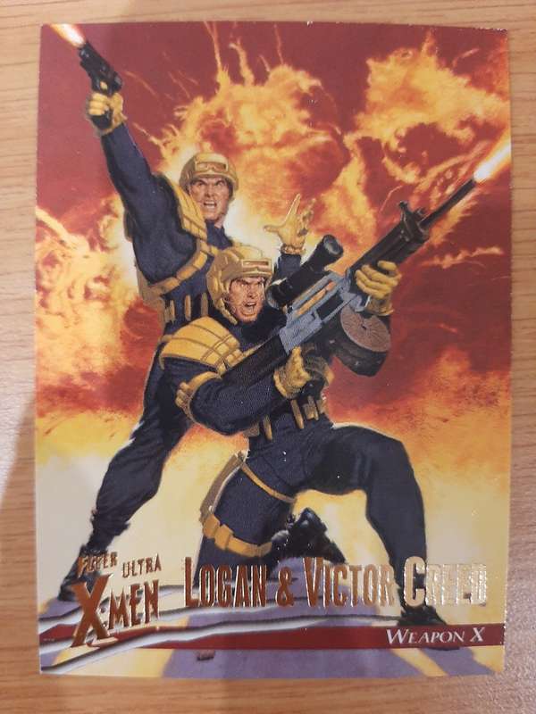 Fleer-Ultra X-Men Weapon X #9, Logan and Victor Creed
