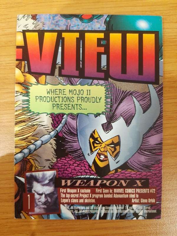 Fleer-Ultra X-Men Weapon X #1, Weapon X