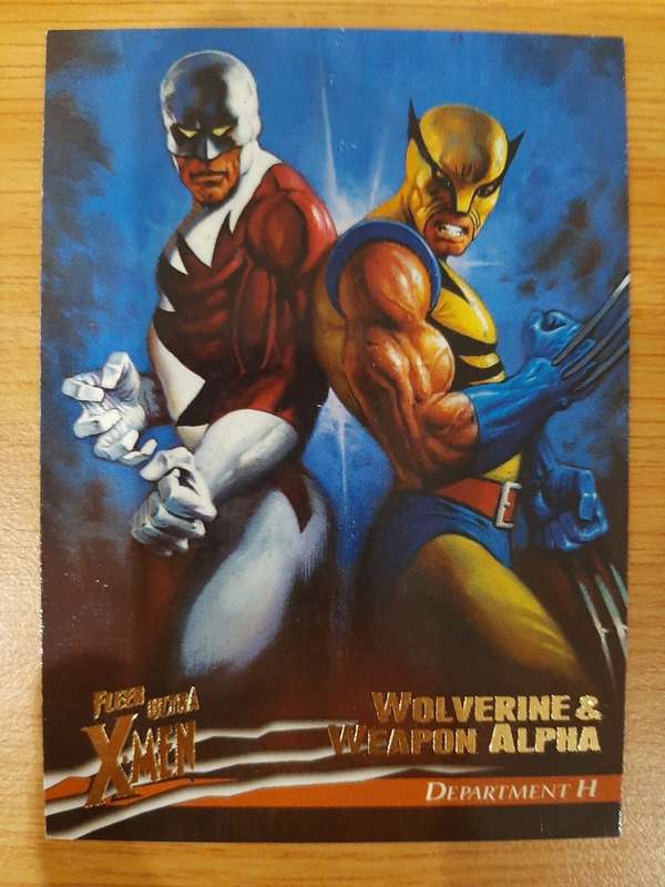Fleer-Ultra X-Men Department H #18, Wolverine and Weapon Alpha