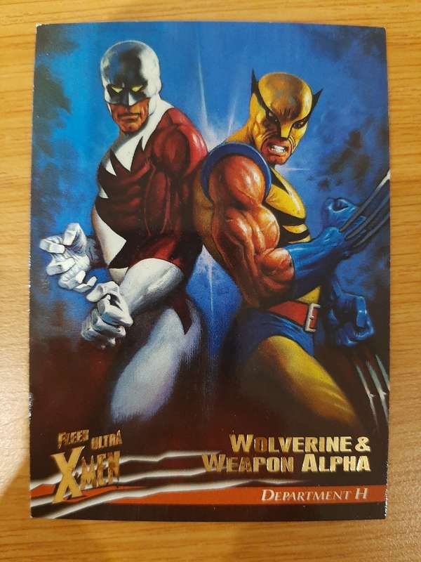 Fleer-Ultra X-Men Department H #18, Wolverine and Weapon Alpha