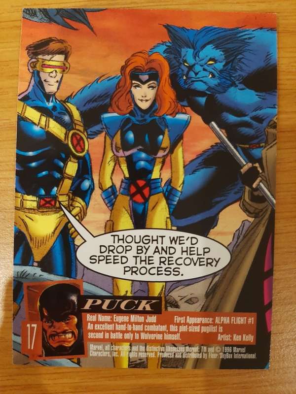 Fleer-Ultra X-Men Department H #17, Puck