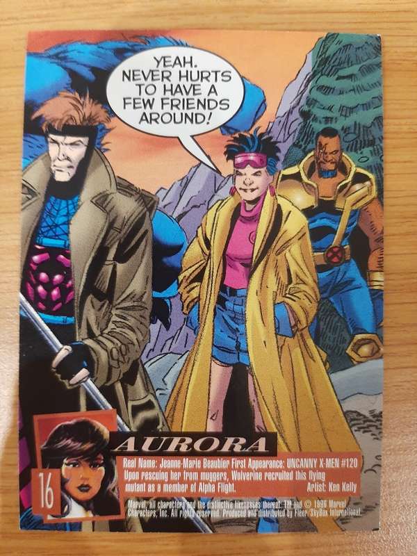 Fleer-Ultra X-Men Department H #16, Aurora