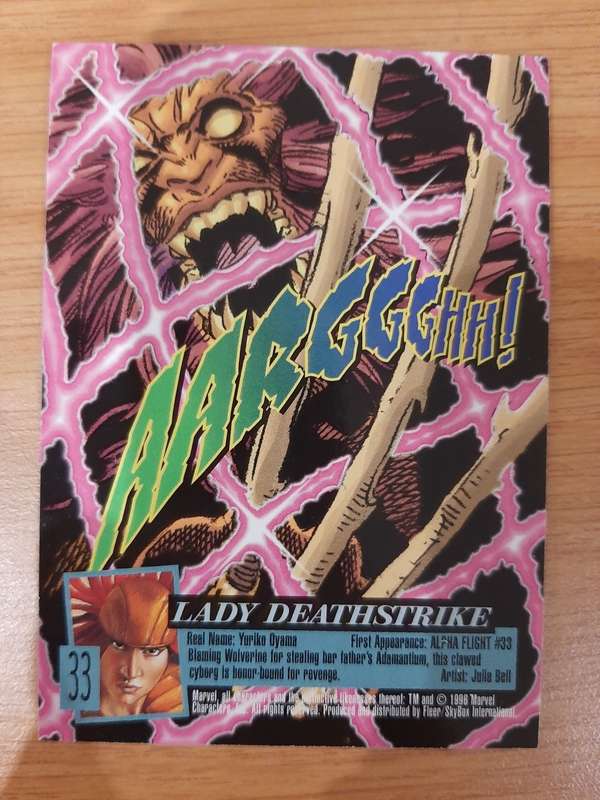 Fleer-Ultra X-Men Japan #33, Lady Deathstroke