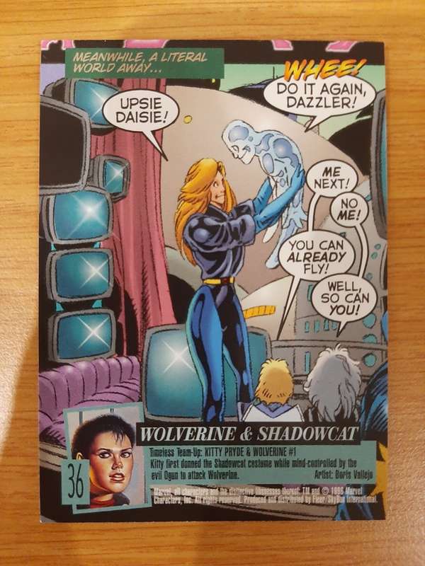 Fleer-Ultra X-Men Japan #36, Wolverine and Shadowcat