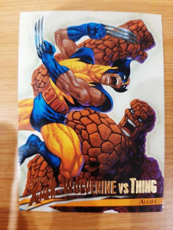 Fleer-Ultra X-Men Allies #41, Wolverine vs. Thing