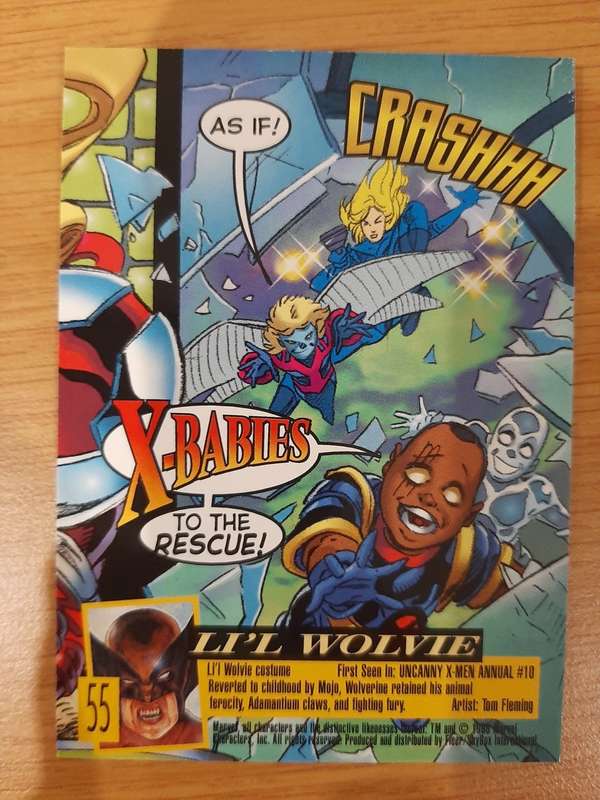 Fleer-Ultra X-Men Mojo World #55, Li`l Wolvie