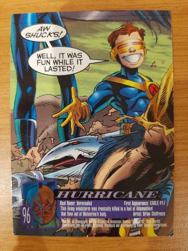 Fleer-Ultra X-Men Savage Beast #96, Hurricane