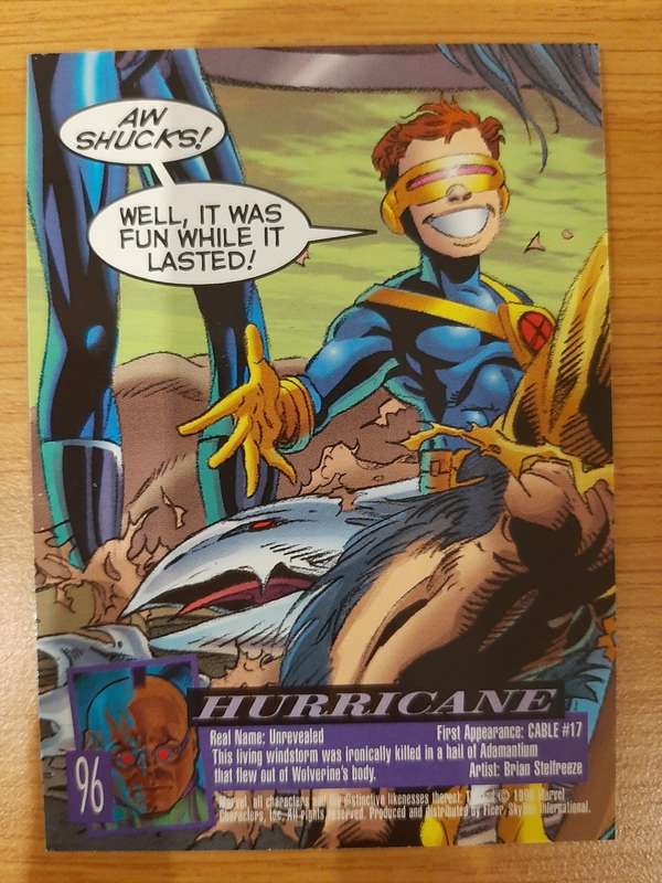 Fleer-Ultra X-Men Savage Beast #96, Hurricane