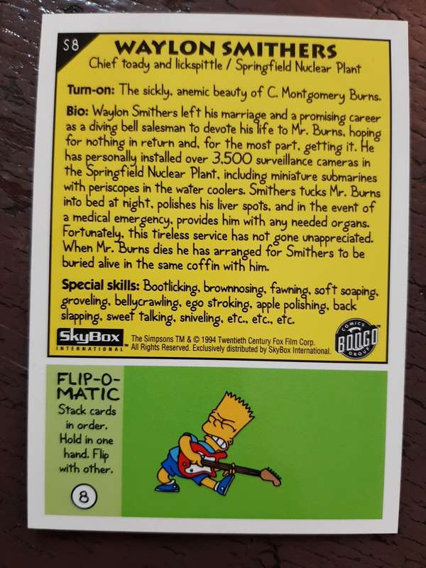 The Simpsons #8, Waylon Smithers