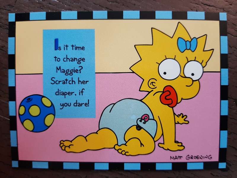 Smell-o-Rama #5, Maggie Simpson`s bottom 14
