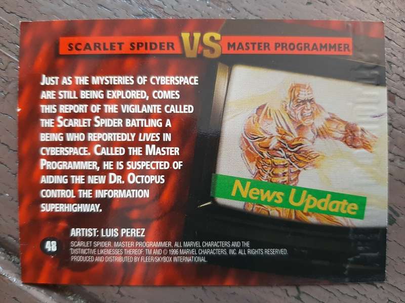 Spider-Man Premium `96 #48, Scarlet Spider vs. Master Programmer