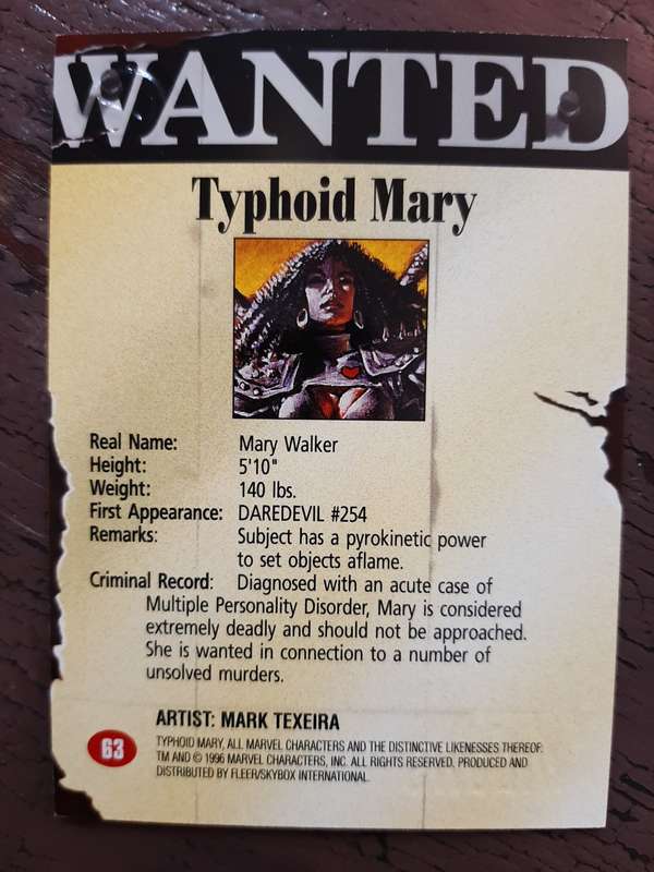 Spider-Man Premium `96 #63, Black Widows: Typhoid Mary