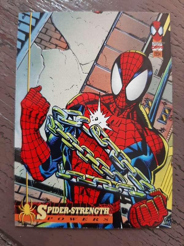 Marvel Cards `94 Powers #7, Spider-Strength