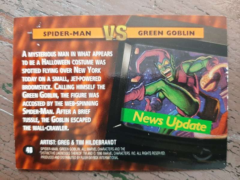 Spider-Man Premium `96 #40, Spider-Man vs. Green Goblin