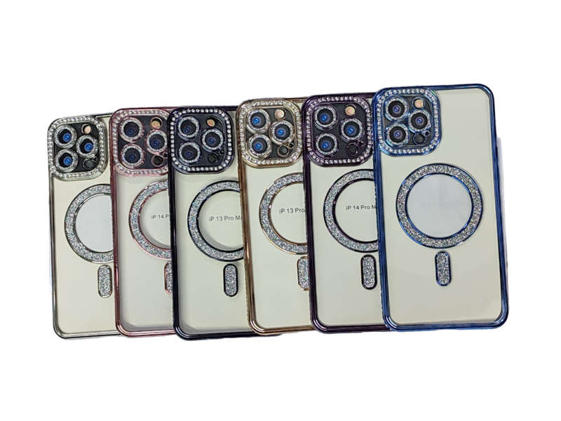 Clear Silicone - MagSafe - Protective Cover - DIAMOND RANGE - iPhone 14Pro Max