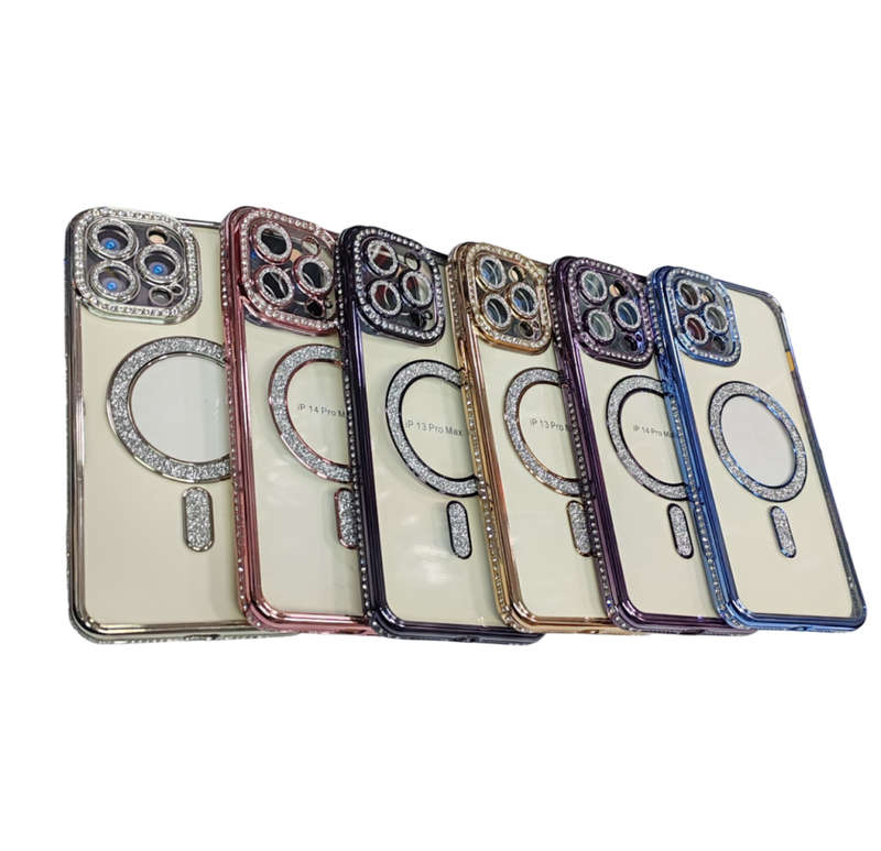 Clear Silicone - MagSafe - Protective Cover - DIAMOND RANGE - iPhone 14Pro Max