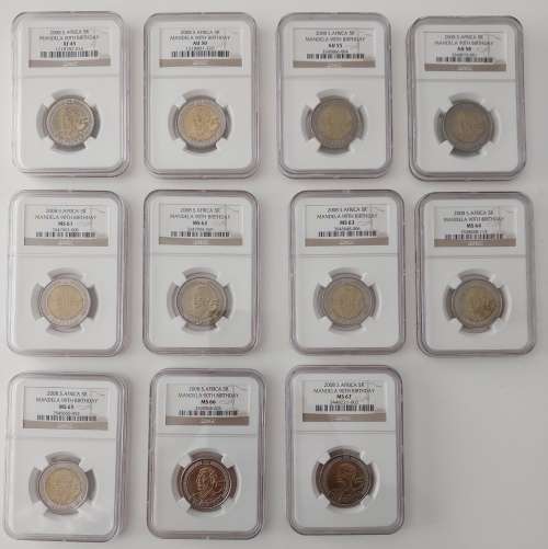 2008 Mandela Birthday R5 Collection - 1 BID FOR ALL  ****** CRAZY R1 ******