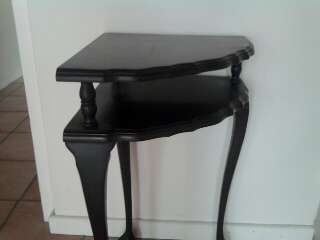 2 Tier imbuie ball and claw corner table