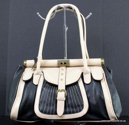 Quality & Value - Black & Cream Handbag