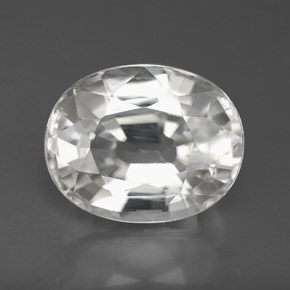 10.50ct VVS Clear Zircon Oval Facet Big Beauty 100% Natural Mined