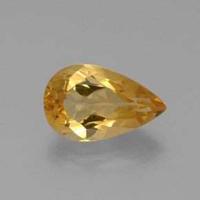 9.00ct VVS Golden Yellow Citrine Pear Facet Big Beauty 100% Natural Mined