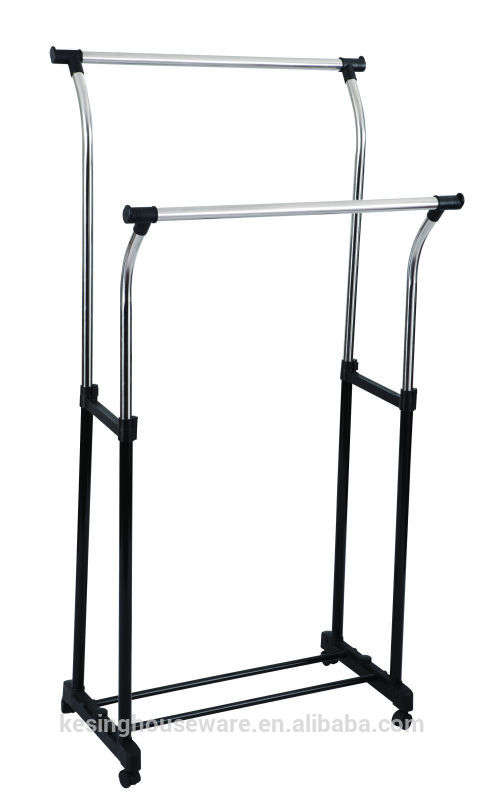 Easy storage Double Clothing rail on Wheels BARGAIN Once off 2 ONLY!!!