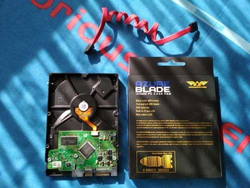 500GB HDD + 120MM Case Fan + Sata Cable