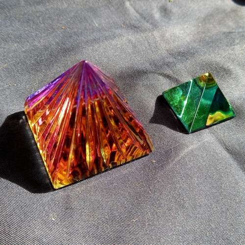Crystal Pyramids (Set of 2)