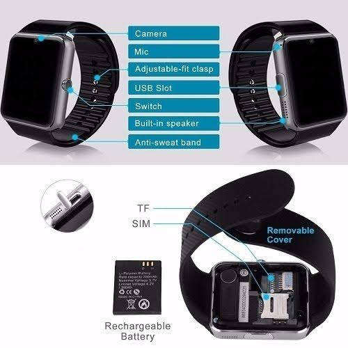 GT08 Smart 18998 Watch - Black