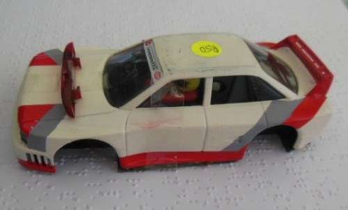 SLOTCAR  SCX AUDI A4 REPAINTED BODY AND CHASSIS AND REAR LIGHTS